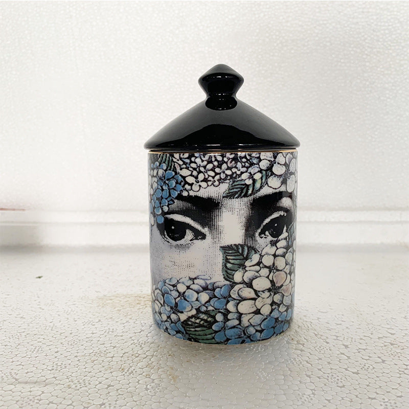 Art Deco Style Storage Jar Home