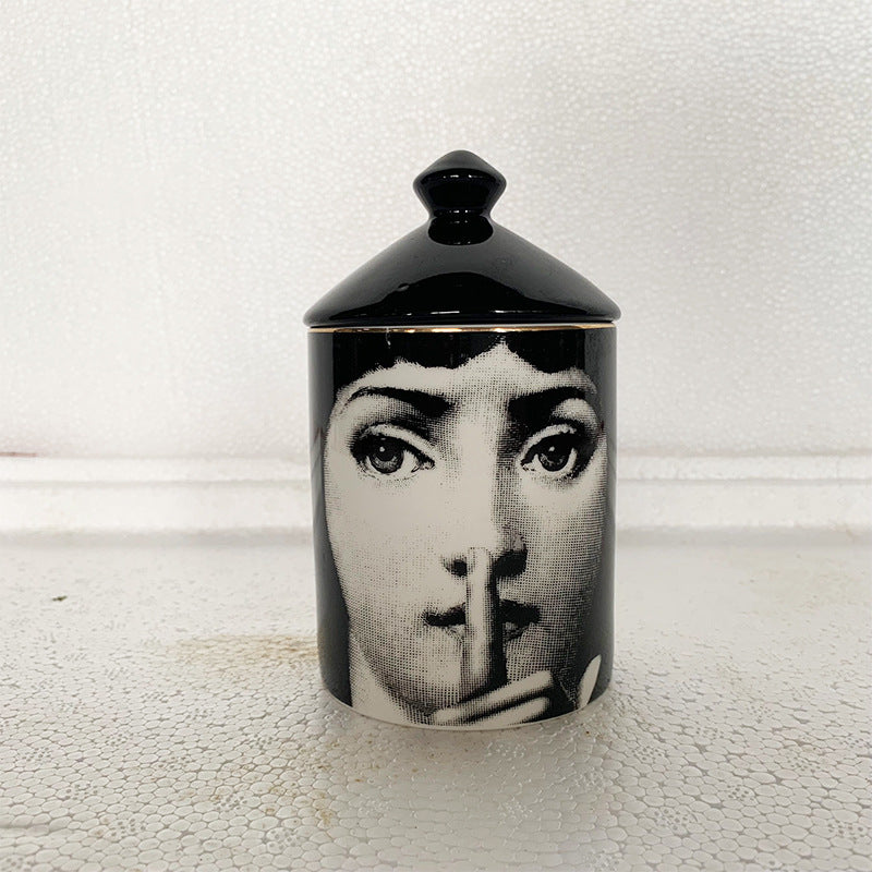 Art Deco Style Storage Jar Home