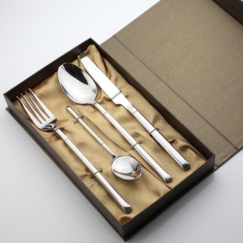 Modern Square: Stainless Steel Steak Cutlery Set