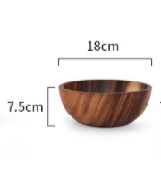 Timber Trove: Acacia Wooden Salad Bowl