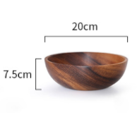 Timber Trove: Acacia Wooden Salad Bowl