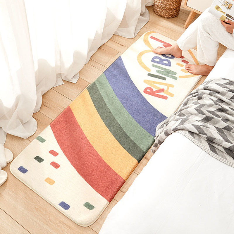 Rainbow Dreams: Cute Cartoon Children's Rug