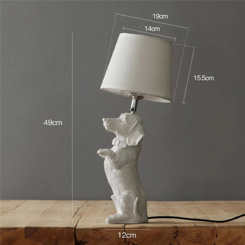 Vintage Paws Retro Dog Desk Lamp