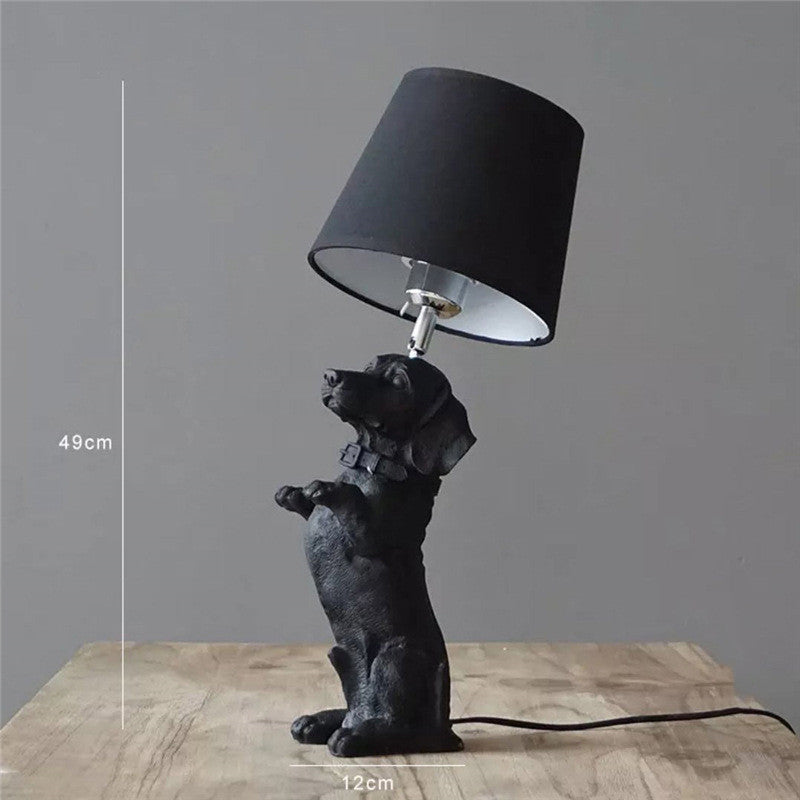 Vintage Paws Retro Dog Desk Lamp