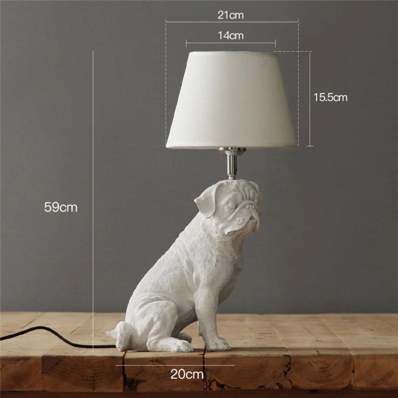 Vintage Paws Retro Dog Desk Lamp