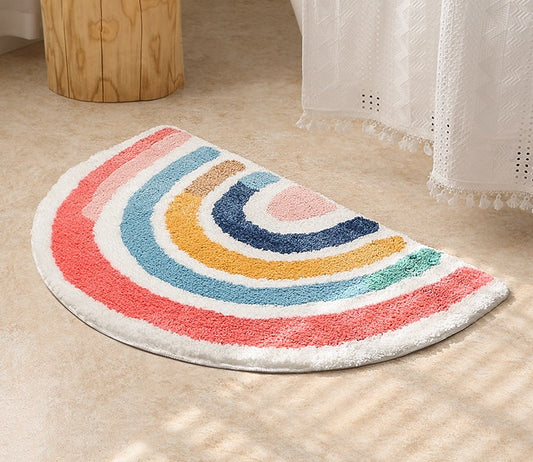 Rainbow Splash: Non-Slip Bathroom Mat