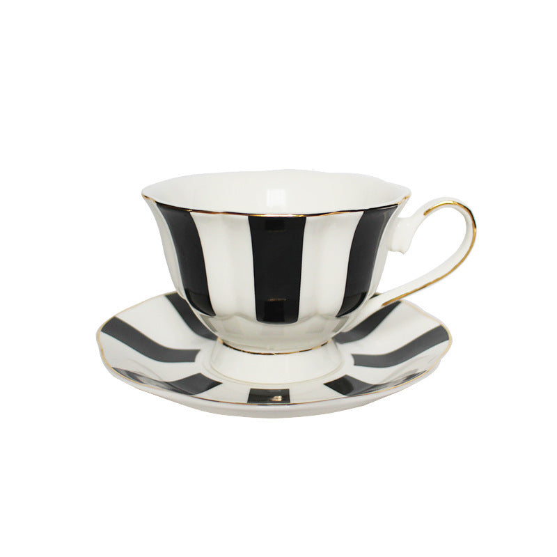 Wonderland Whimsy: Monochrome Tea Cups