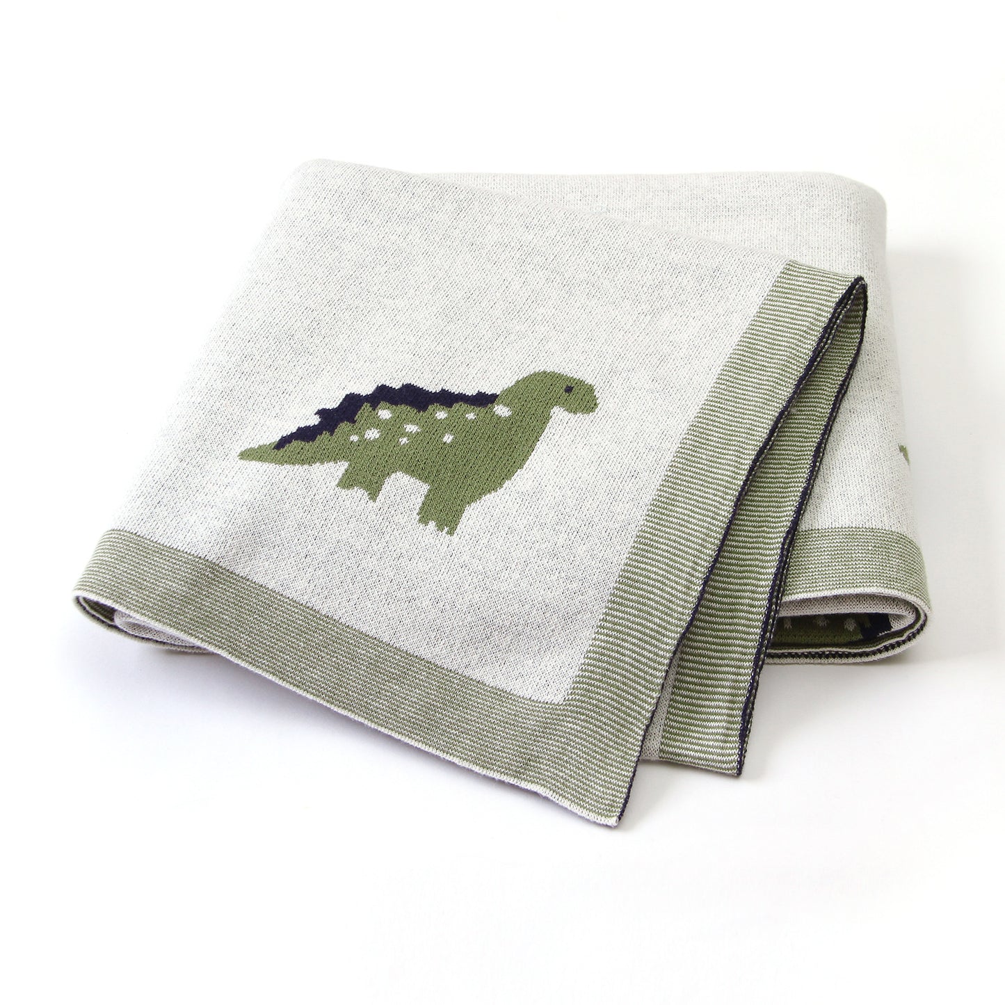 Dinosaur Knitted Baby Blanket