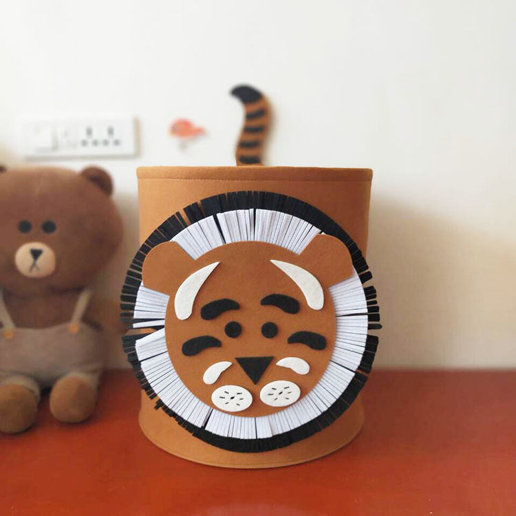 Creature Comforts: Cartoon Animal Felt Storage Basket