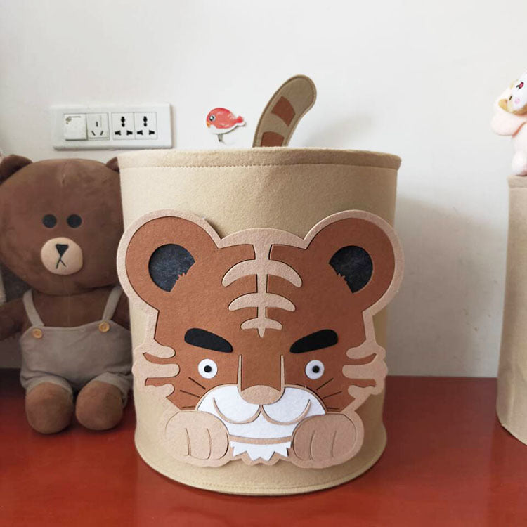 Creature Comforts: Cartoon Animal Felt Storage Basket