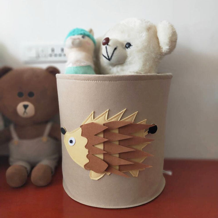 Creature Comforts: Cartoon Animal Felt Storage Basket