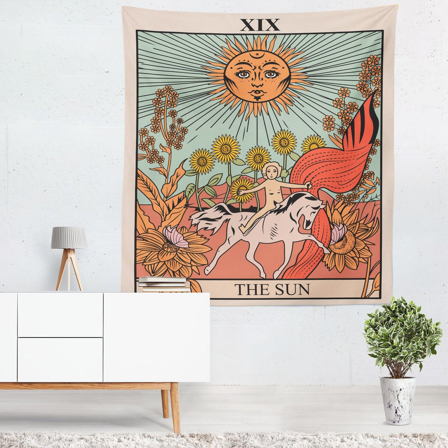 Tarot Card Themed Bedroom Wall Tapestry