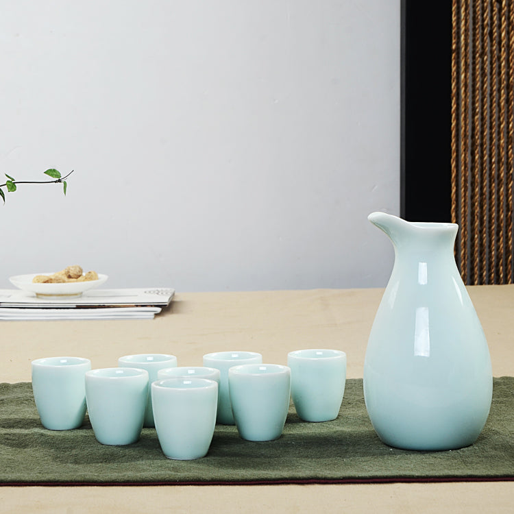 Ceramic Carafe and Glass Set: Artisan's Pour