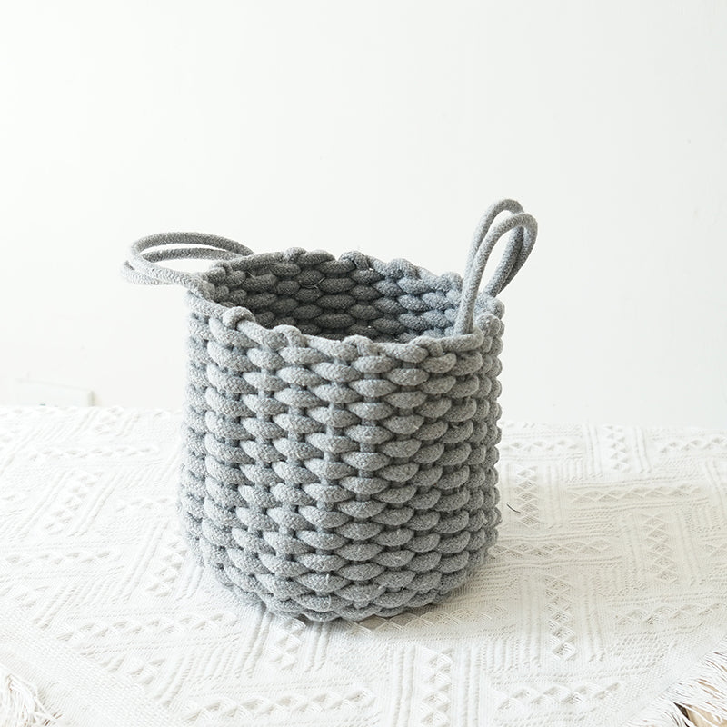 Handcrafted Haven Cotton Rope Storage Basket