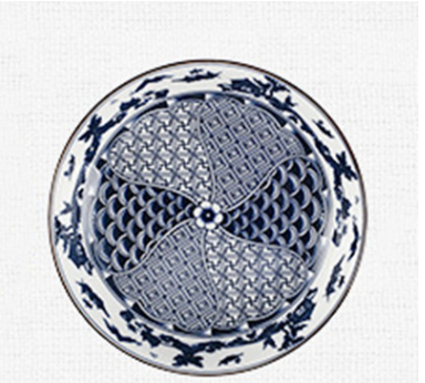 ZenScape: Japanese Blue & White Porcelain Dinner Plates