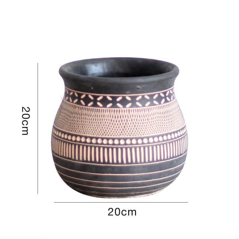 African Inspired Flower Pots