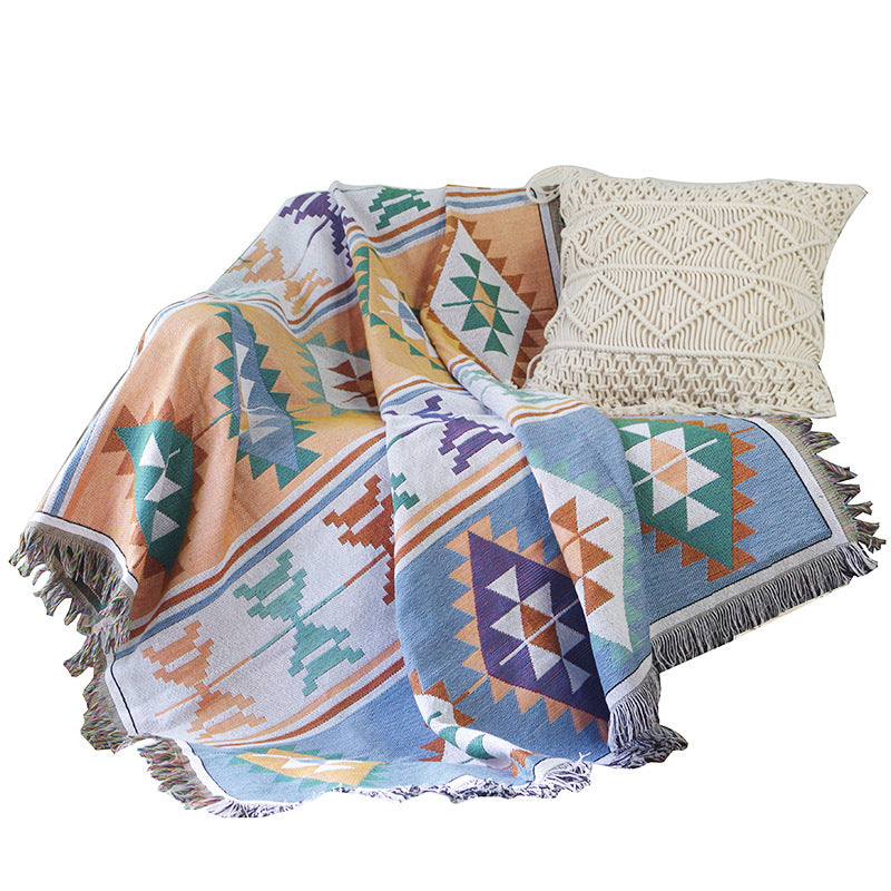 Bohemian Style Geometric Throw