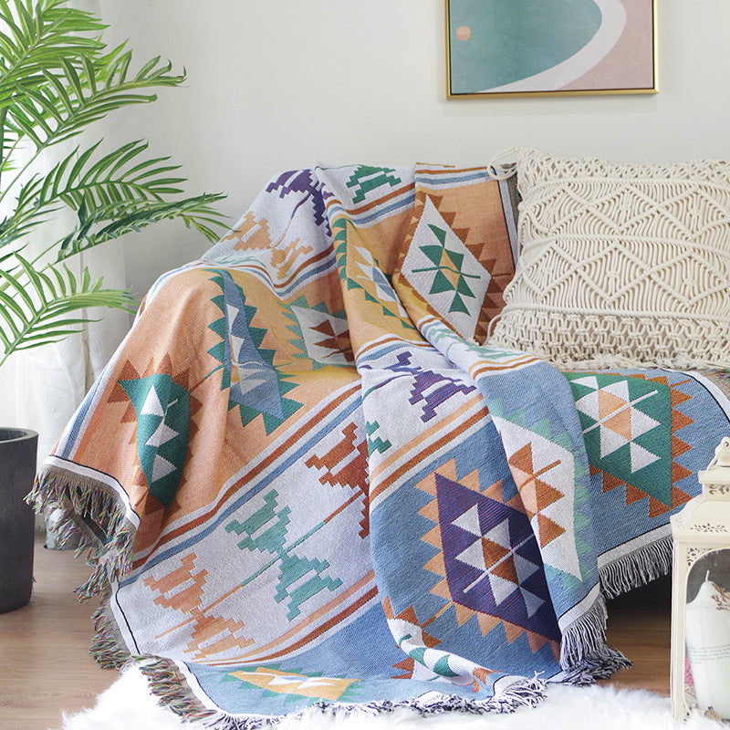 Bohemian Style Geometric Throw