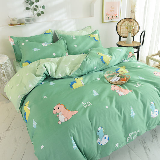 Cute Cartoon Printed Bedding Set