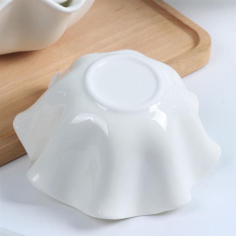 Artisan Elegance: Irregular Shaped White Ceramic Bowl