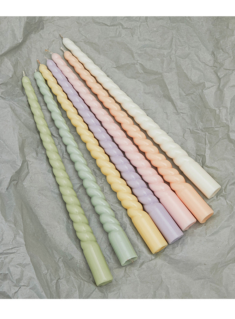 Pastel Glow Wax Candlesticks