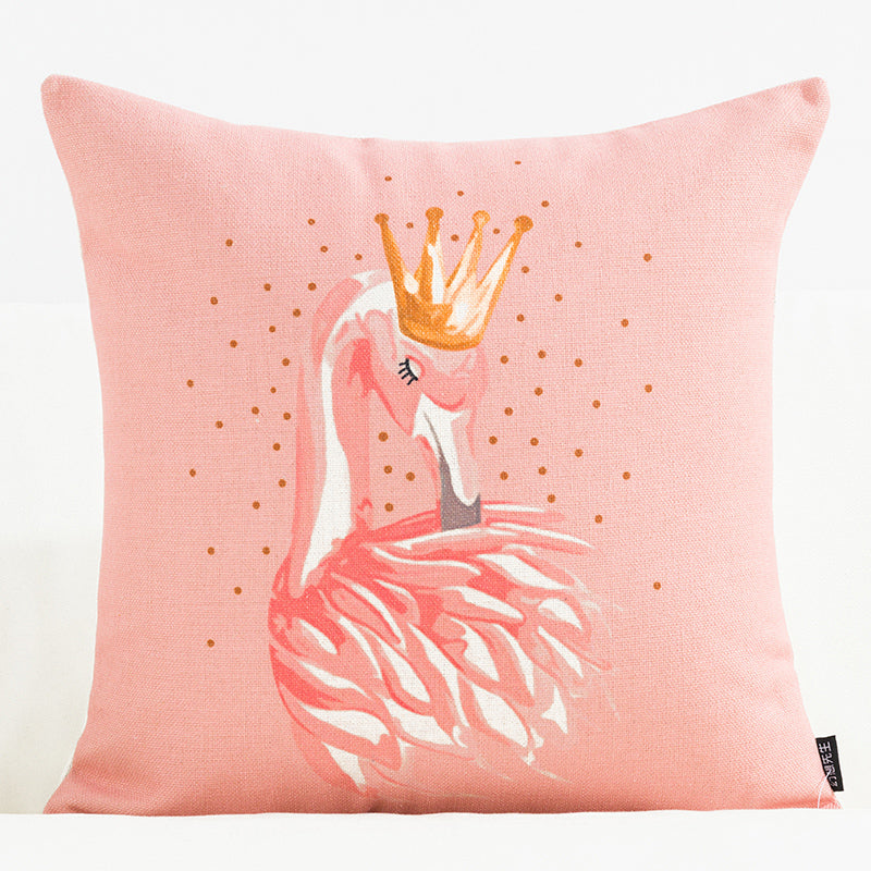 Blush Blossom Patterned Sofa Cushion Cover