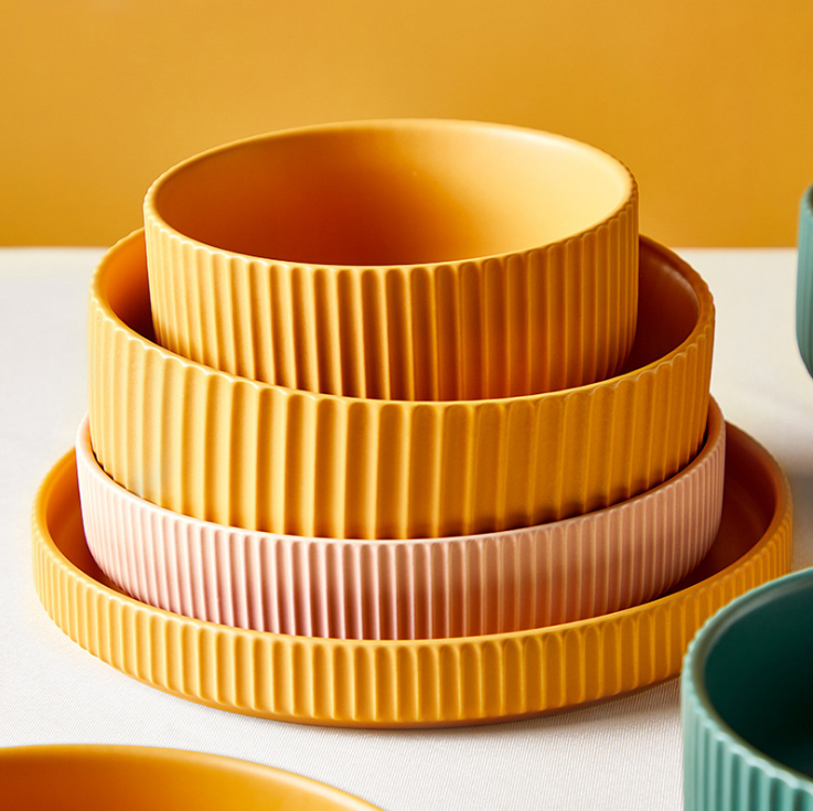 Whimsy Palette: Nordic Macaron Coloured Dinnerware