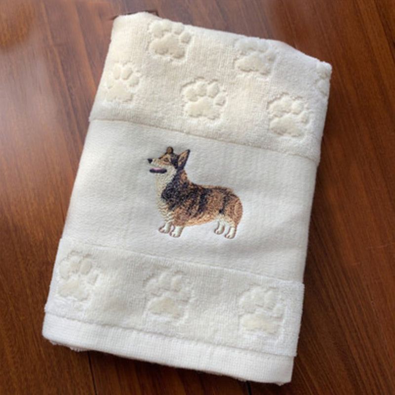 Pawsome: Dog Embroidered Towels