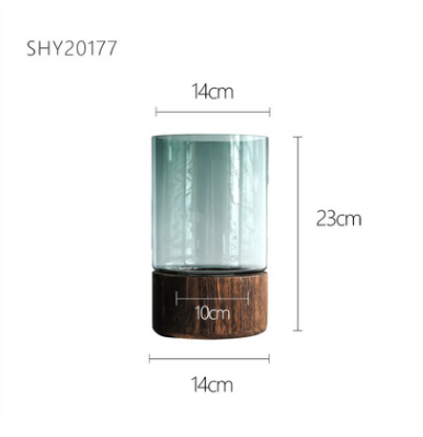 Straight glass vase