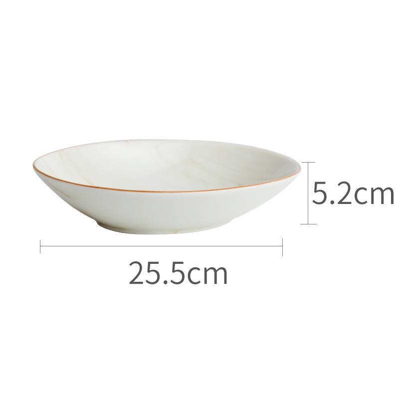 Earthen Elegance Marbled Ceramic Dinnerware