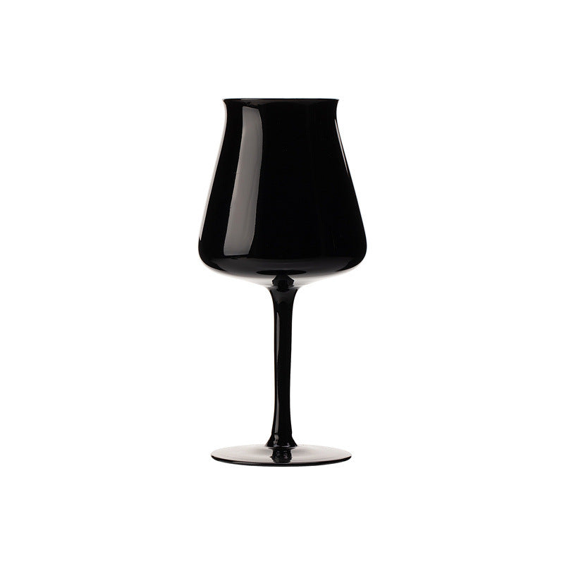 Black Porcelain Wine Glass