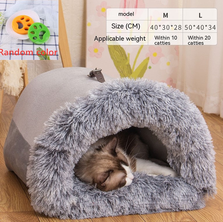 Cozy Haven Plush Pet Bed