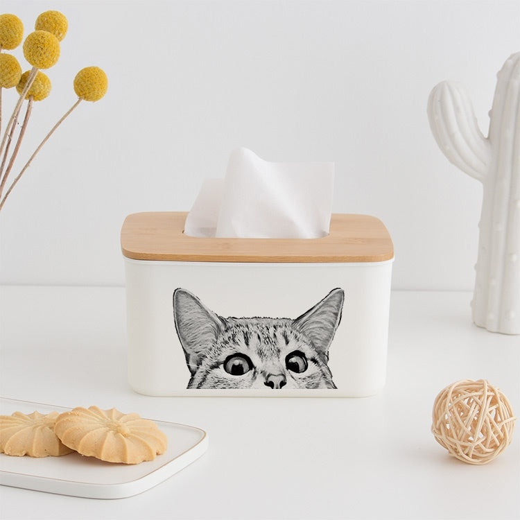 Kitty Comfort: Cat-Themed Tissue Box