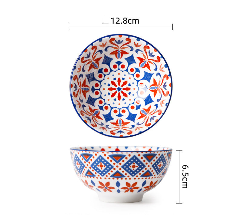 Printed Patterned Ceramic Tableware