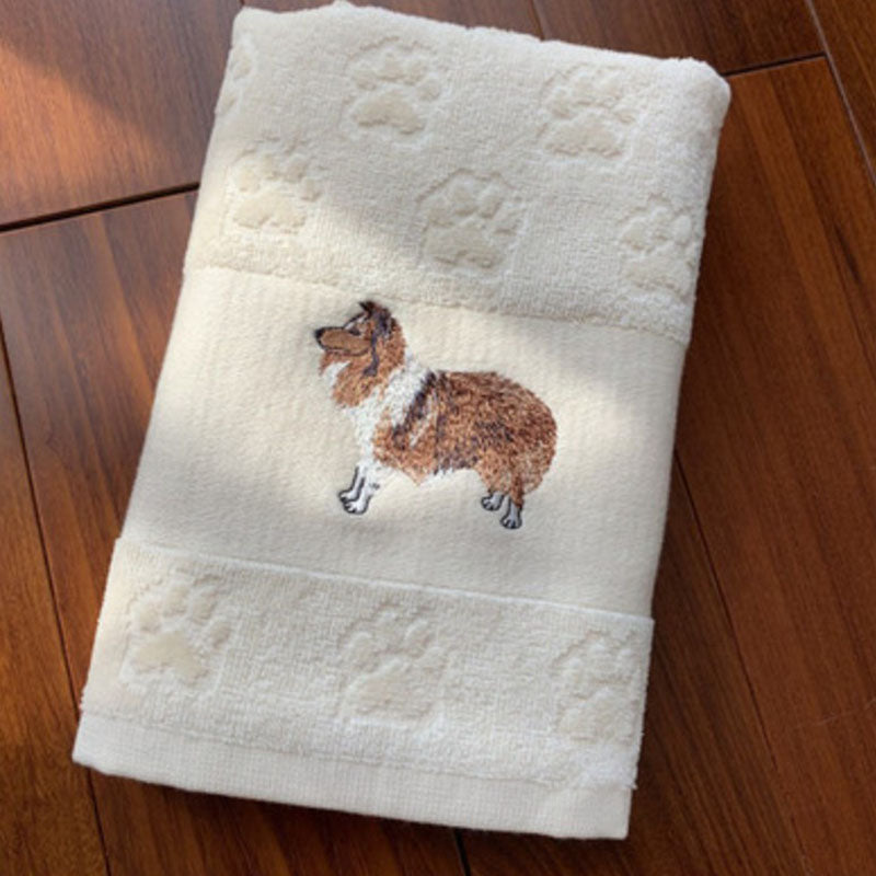 Pawsome: Dog Embroidered Towels