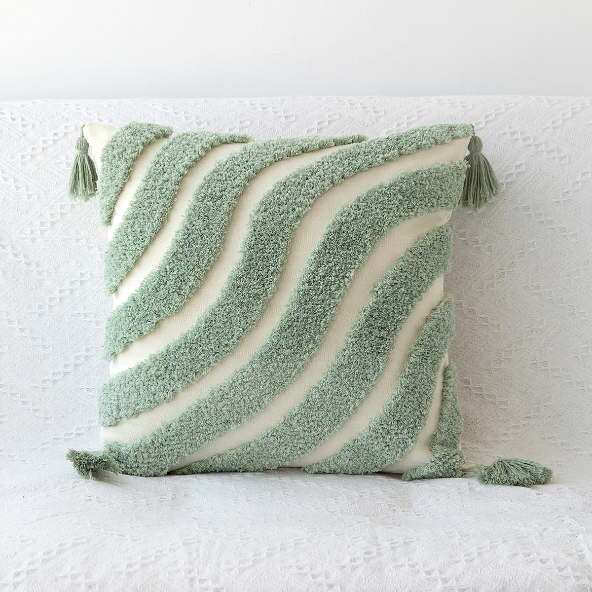 Artisanal Craft Tufted Colourburst Pillowcase