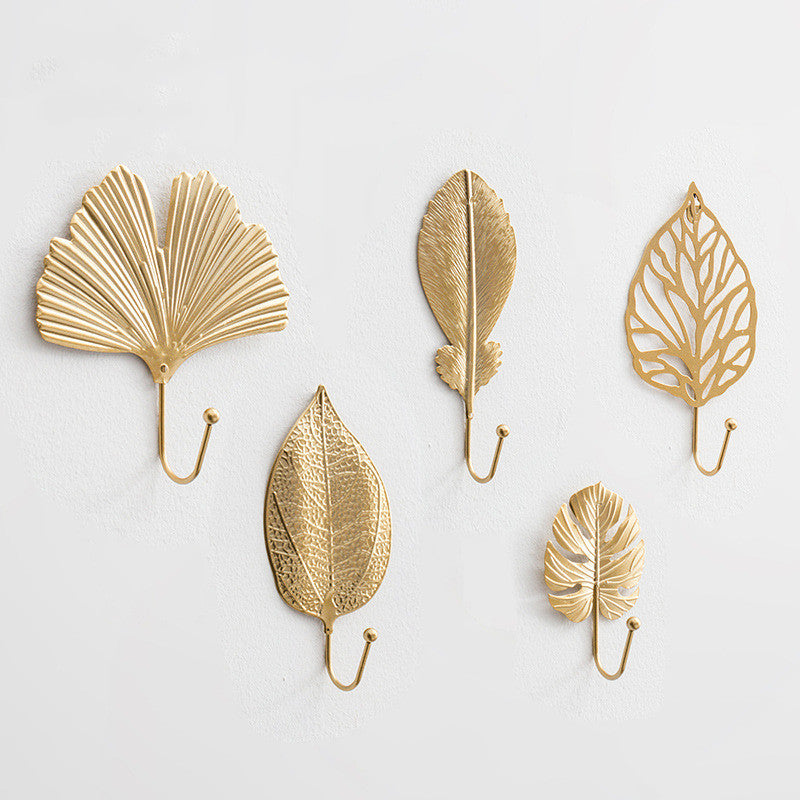 Golden Gleam Retro Wall Hooks