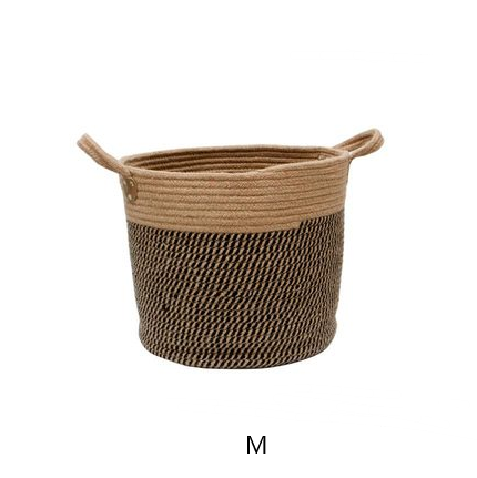 Hemp Haven: Cotton Linen Storage Laundry Basket