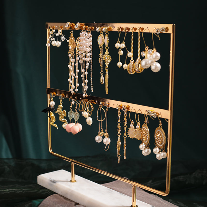 Gold-Coloured Earring Stand