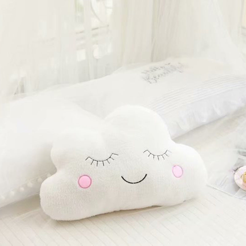 Dreamy Sky Cute Cloud, Moon, and Star Shaped Kid's Cushions