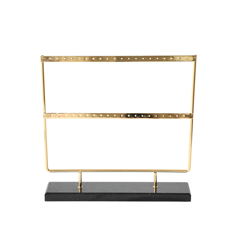 Gold-Coloured Earring Stand