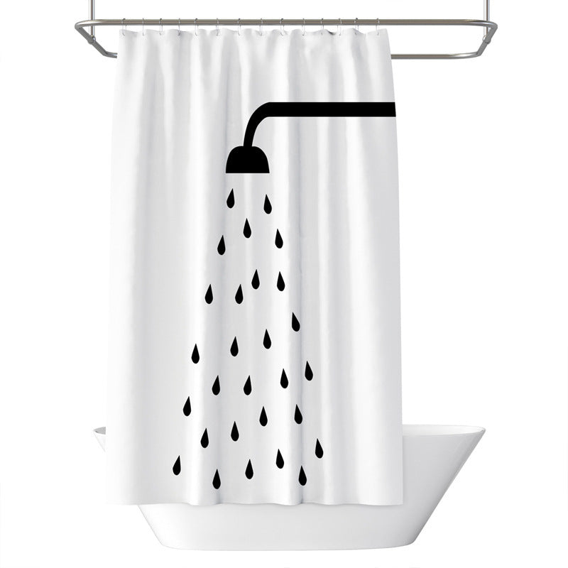 Shower Print Shower Curtain