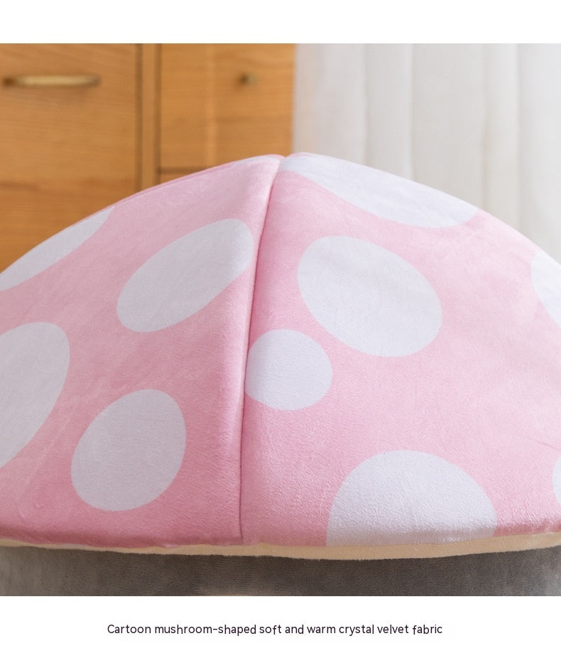 Mushroom Haven Cozy Pet Bed