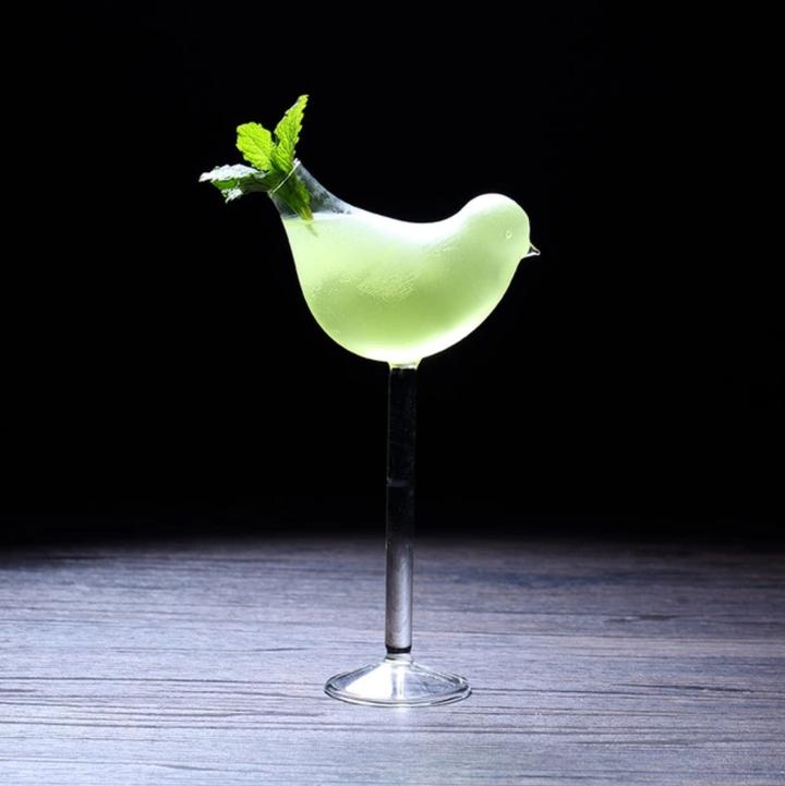 Bird Sip Avian Cocktail Glass