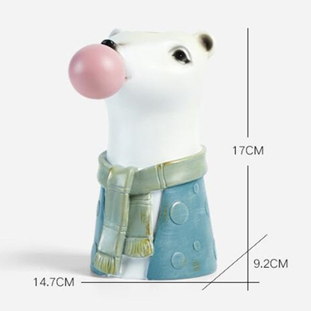 Playful Animal Vase