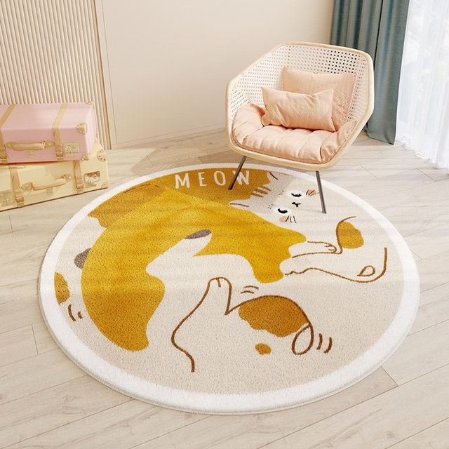 Children's Room Round Cashmere Rug