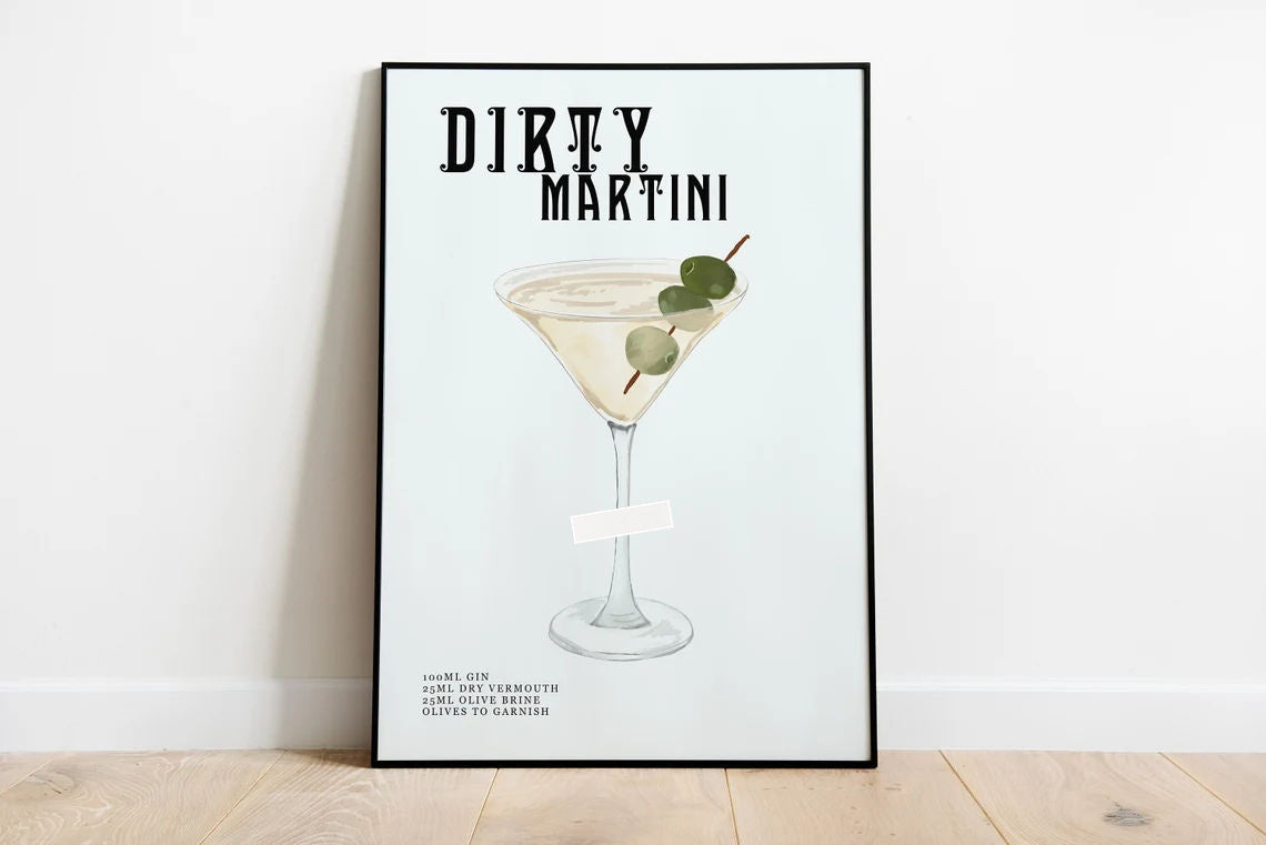 Vintage Spirits: Classic Cocktail Wall Art