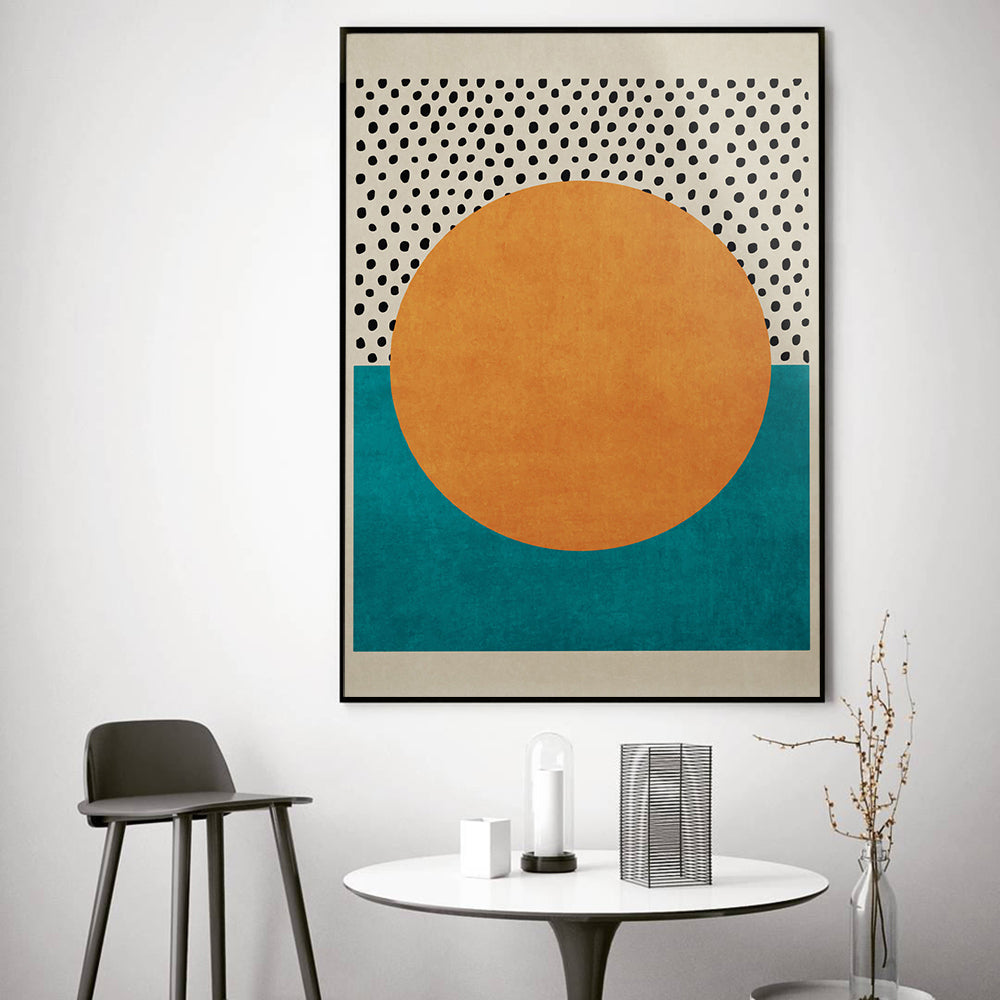 Retro Vibe Heaven Texture Abstract Poster