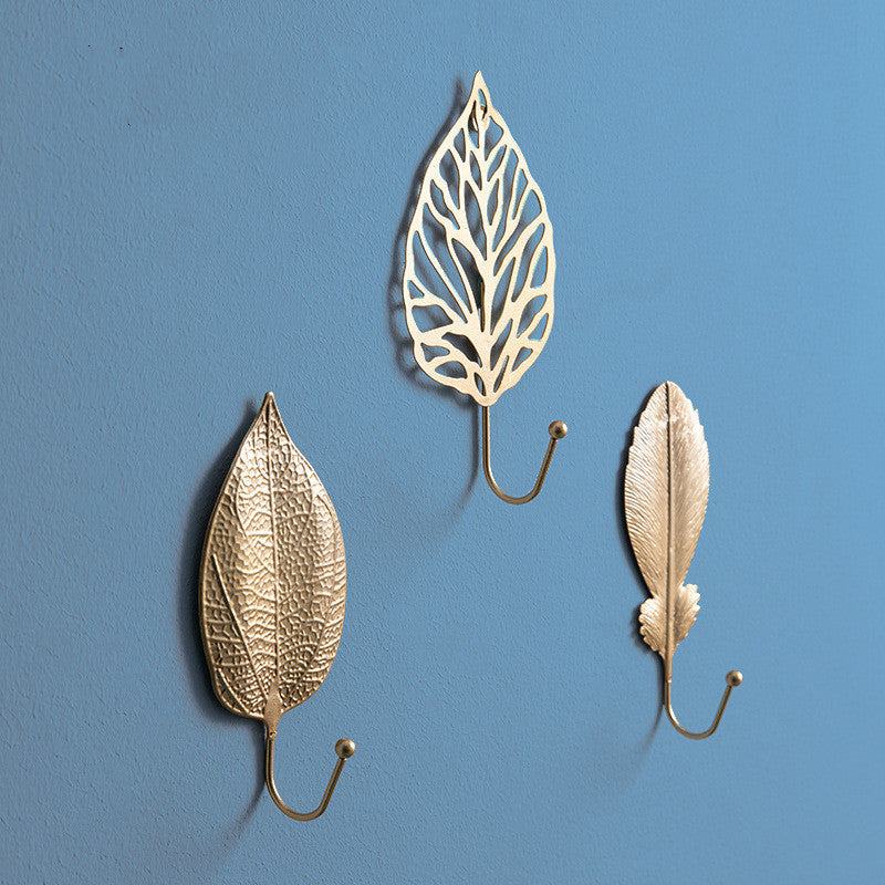 Golden Gleam Retro Wall Hooks