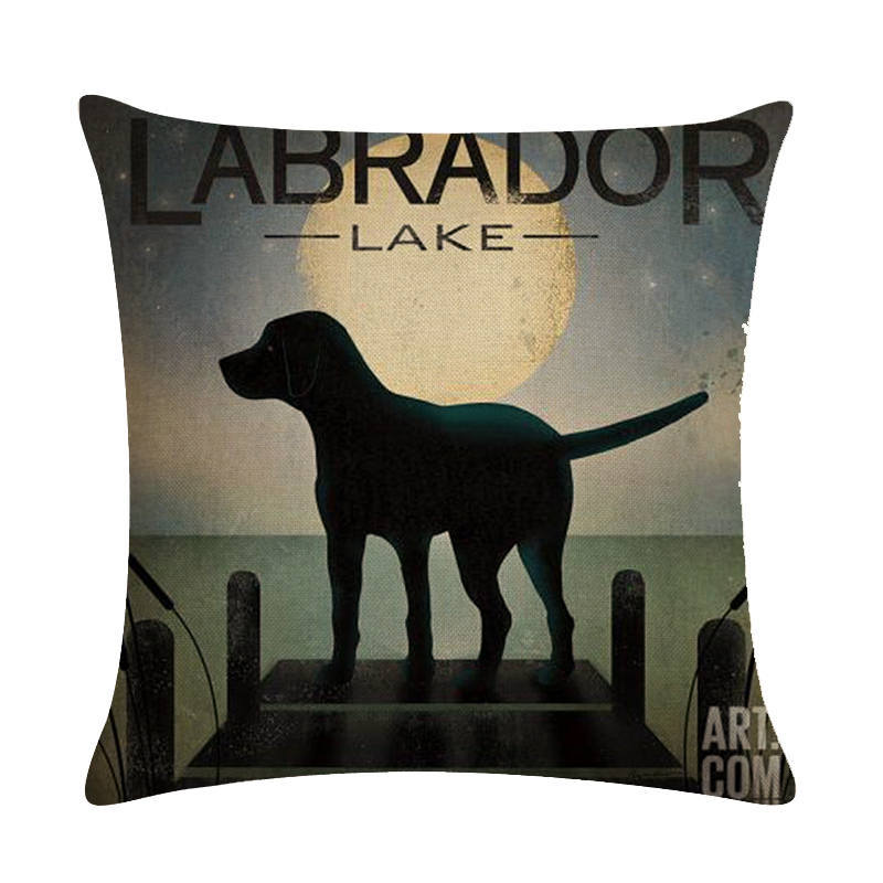 Vintage Paws: Dog-Themed Cushion Covers